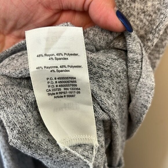 Aritzia Wilfred Free Ornella Long Gray Top size M - Picture 7 of 9